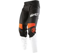 Shot Devo Slam Pantalon de motocross pour enfants, noir-orange, taille 6/7 pour des gamins