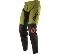 Shot Devo Storm Pantalon Motocross, noir-vert, taille 30 pour homme