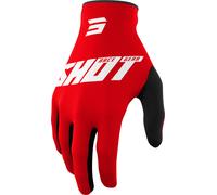 Shot Draw Burst Gants de motocross, blanc-rouge, taille 4XL pour homme