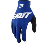 Shot Draw Burst Gants de motocross, bleu/blanc, Taille 7