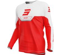 Shot Draw Daytona Maillot de motocross pour jeunes, Rouge, Taille 12/13