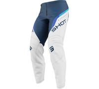 Shot Draw Daytona Pantalons de motocross pour jeunes, bleu, taille 4/5