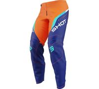 Shot Draw Daytona Pantalons de motocross pour jeunes, orange, taille 4/5