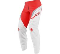 Shot Draw Daytona Pantalons de motocross pour jeunes, rouge, taille 11 - 12 12 - 14 12/14 12 ans 13 ans