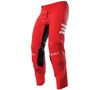 Shot Draw Escape Pantalon de motocross, Rouge, Taille 26
