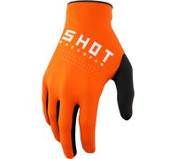 Shot Draw Gants de motocross, orange, Taille 13