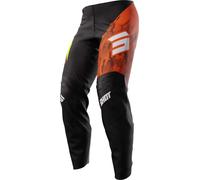Shot Draw Kid Matrix Pantalons de motocross, noir/orange, Taille 4/5