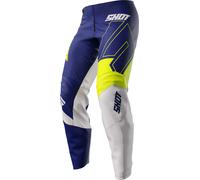 Shot Draw Kid Rush Pantalons de motocross, bleu/blanc, Taille 42
