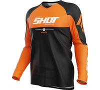 Shot Draw Private Maillot de motocross, orange, taille XL pour homme