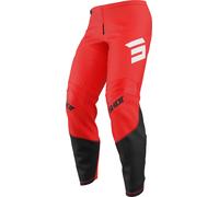Shot Draw Private Pantalons de motocross, Rouge, Taille 28