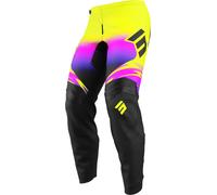 Shot Draw X-Trem Pantalons de motocross pour enfants, noir-jaune, taille 8/9 pour des gamins