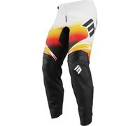 Shot Draw X-Trem Pantalons de motocross pour enfants, noir/orange/blanc, Taille 4/5