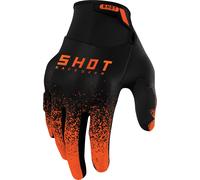 Shot Drift Edge Gants de motocross, noir/orange, Taille 13