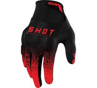 Shot Drift Edge Gants de motocross, noir/rouge, Taille 13