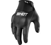 Shot Drift Rim Gants de motocross, Noir/Blanc, Taille 8
