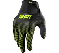 Shot Drift Rim Gants de motocross, noir-jaune, taille 4XL pour homme
