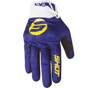 Shot Drift Spider Gants de motocross, bleu/jaune, Taille 10