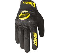 Shot Drift Spider Gants de motocross, noir-jaune, taille M L pour homme