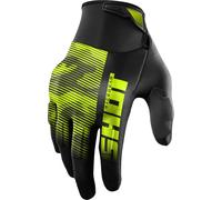 Shot Drift Tactic Gants de motocross, noir/jaune, Taille 10