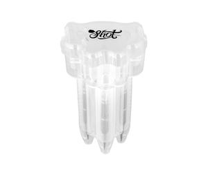 Shot! Drop in Dart Case Étui pour 1 jeu de fléchettes et accessoires tels que ailettes et tiges pour homme et femme Blanc