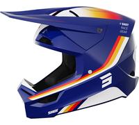 Shot Furious Aim Casque de motocross, blanc-rouge-bleu, taille L pour homme