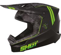 Shot Furious Army Casque de motocross, noir/vert, Taille L (59/60)
