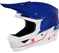 Shot Furious Draw 3.0 Casque de motocross, blanc-rouge-bleu, taille L pour homme