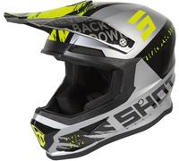Shot Furious Draw Casque de motocross, gris-jaune, taille 2XL pour homme