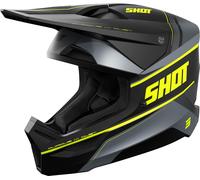 Shot Furious Dust Mips Casque de motocross, Jaune mat, Taille L (59/60)