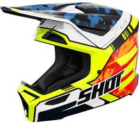 Shot Furious Flash Mips Casque de motocross pour jeunes, bleu-jaune, taille S