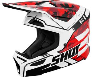SHOT FURIOUS FLASH MX-Helm glanz rot M