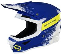 Shot Furious Roll Casque de motocross, bleu/jaune, Taille XL (61/62)