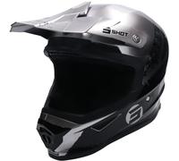 SHOT, Casque cross Furious Storm noir chrome glossy, XS