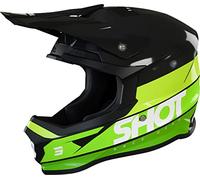 SHOT Furious Story Casque de Motocross (Black/Green,M (57/58))