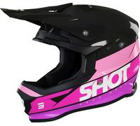 Shot Furious Story Casque de motocross, noir-rose, taille 2XL pour homme