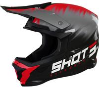 Shot Furious Versus Casque de motocross, noir-rouge, taille 2XL pour homme