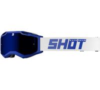 Shot Iris 2.0 Solid Lunettes de motocross, blanc-bleu pour homme