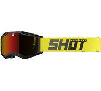 Shot Iris 2.0 Solid Lunettes de motocross, noir-jaune pour homme