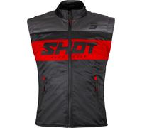 SHOT LITE BODYWARMER schwarz-rot L