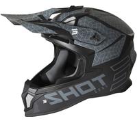 Shot Lite Core Casque de motocross, noir-gris, taille 2XL pour homme