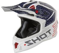Shot Lite Core Casque de motocross, rouge-bleu, taille XL pour homme