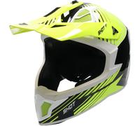 SHOT LITE FURY noir brillant-jaune fluo M