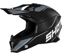 Shot Lite Prism Casque de motocross, Noir/Blanc, Taille L (59/60)