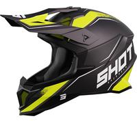 Shot Lite Prism Casque de motocross, Noir mat/néon, Taille M (57/58)