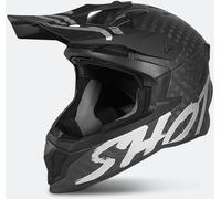 Shot Lite Solid Carbon Casque Motocross, argent, taille 2XL pour homme