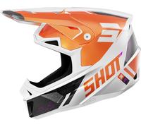 Shot Lite Ultra Off-road Helmet Blanc,Orange 2XL