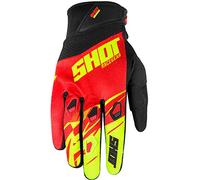 SHOT paire de gants KID Devo Ventury noir rouge néon jaune Taille 6-7 ans
