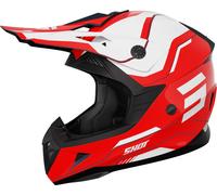 §Casque Cross Shot Pulse Lines Rouge Brillant§