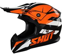 Shot Pulse Revenge casque de motocross couleur : noir/blanc/orange, taille : L (59/60)