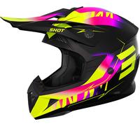 Shot Pulse X-Trem Casque de motocross, rose-jaune, taille XL pour homme